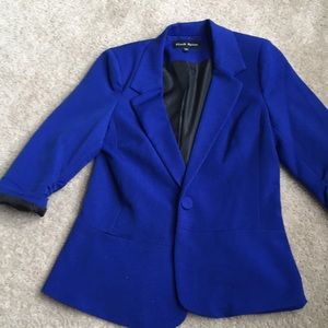 Royal blue blazer jacket